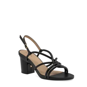 The Capri - Coal Vegan Leather 3 Block