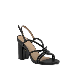 The Capri - Coal Vegan Leather 4 Block