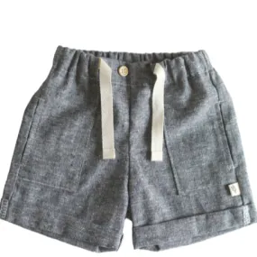 woven shorts in denim